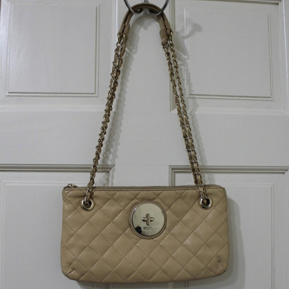 DKNY 100% Leather Quilted Bag